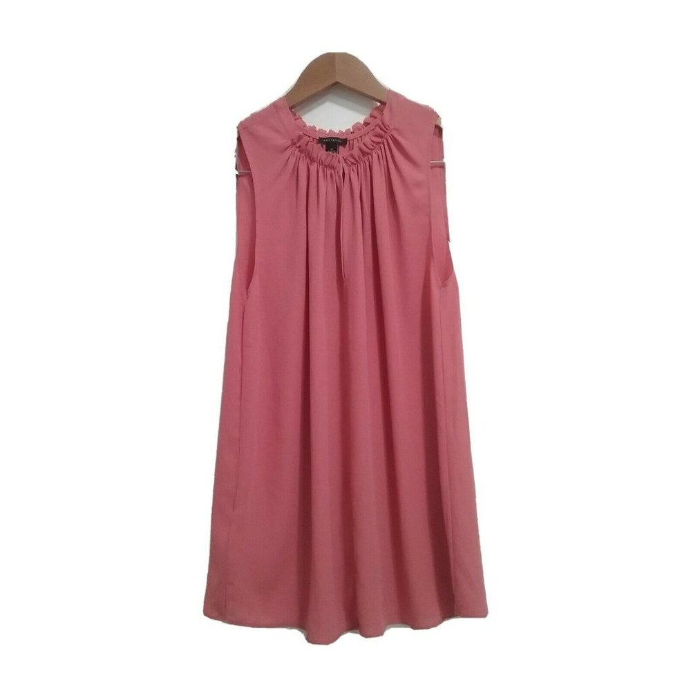 Ann Taylor Women Pink Sleeveless Blouse Small